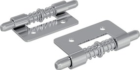 vidaXL Κλείστρο 2 pcs Ασημί 46 x 17 x 1,2 mm Ατσάλι