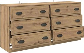vidaXL Παραδοσιακά Πλευρικά Έπιπλα 2 pcs Artisan Oak