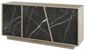PETRA ΜΠΟΥΦΕΣ 3ΠΟΡΤΕΣ ΠΕΤΡΑ SONOMA ΣΚΟΥΡΟ 160x43xH75cm 05-0441