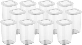 Storage Box Set (12 Pieces) BNMPOLYWS12-12 White