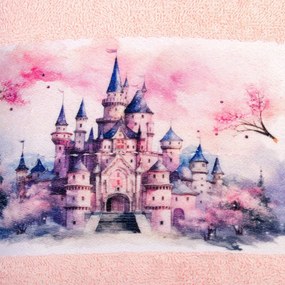 Παιδικές Πετσέτες (Σετ 2τμχ) Dimcol Fairytale Castle 325 Pink