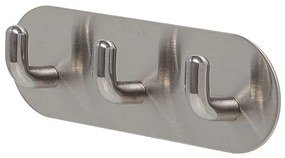 Άγκιστρο Μπάνιου Rondo 1117330942 Τριπλό 2,40x12x4cm Brushed Stainless Steel Tiger Ανοξείδωτο Ατσάλι