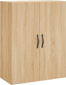 vidaXL Ντουλάπι Sonoma δρυς 69,5 x 34 x 180 εκ. από Επεξεργασμένο Ξύλο