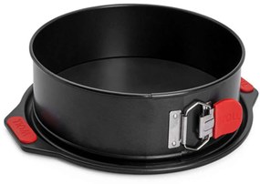 Φόρμα Κέικ Αντικολλητική Λυόμενη Let's Bake! WB16 26x7cm Black-Red Woll Ατσάλι, Αλουμίνιο