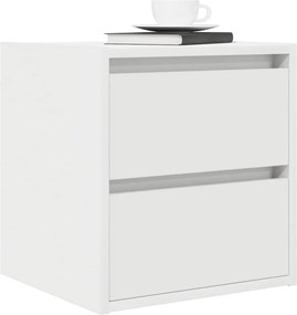 vidaXL Κομοδίνο Επιτοίχιο Λευκά 38x34x40 εκ.