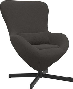 vidaXL Κάθισμα-αυγό Σκούρο Γκρι 63 x 73 x 90 εκ ύφασμα