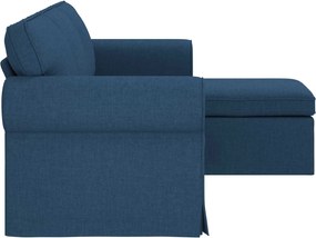 vidaXL Καναπές Μπλε 215 x 138 x 80 εκ ύφασμα