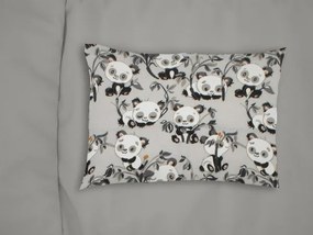 Μαξιλαροθήκη Φανελένια Bebe 35x45εκ. Panda Bear 96 Grey DimCol