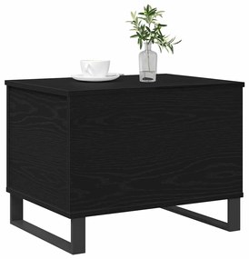 vidaXL Τραπεζάκι Σαλονιού Μαύρη δρυς 60 x 44.5 x 45 εκ