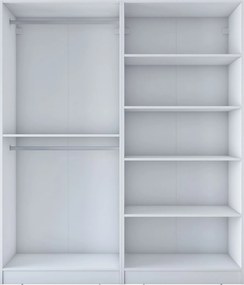 Ντουλάπα Λευκό BREFU 180x57.5x210