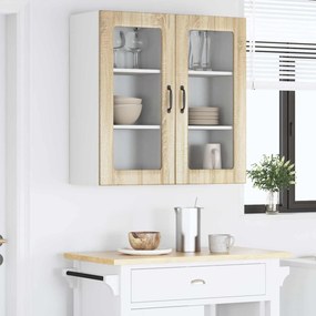 vidaXL Ραφιέρα τοίχου PORTO 2 pcs Δρύς Sonoma Επεξεργασμένο Ξύλο