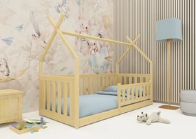 Κρεβάτι  Montessori Tipi  Bodzio  από μασίφ ξύλο Natural  90×200cm