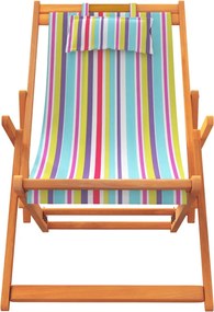 vidaXL Καρέκλες Παραλίας Πτυσσόμενες 2 τεμ. Πολύχρωμο Υφασμάτινες