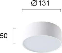 Φωτιστικό Πλαφονιέρα LED Viokef Jaxon White 4157400