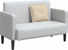 vidaXL Μαξιλάρι Πλάτης Κρεμ 50 x 19 x 45 εκ ύφασμα