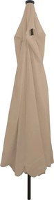 vidaXL Ομπρέλα Κήπου Taupe 395 x 395 x 245 εκ. Πολυεστέρας