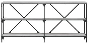 vidaXL Τραπέζι Κονσόλα Γκρι Sonoma 160x30x75 εκ. Επεξ. Ξύλο/Σίδηρος