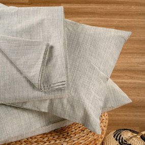 Σεντόνι Ημίδιπλο Με Λάστιχο + Μαξιλαροθήκη Melinen Casual Line Mini Mateo Grey