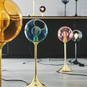 Επιτραπέζιο Φωτιστικό Ballroom Table Ø20cm Μελί και Χρυσό