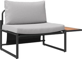 vidaXL Σετ Καναπέ Κήπου 2 pcs Ανοιχτό γκρι Ατσάλι