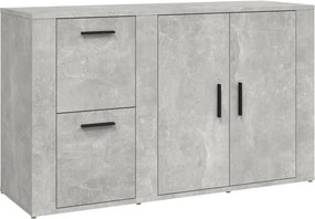 vidaXL Ντουλάπι Γκρι Σκυροδέματος 100x33x59,5 εκ. Επεξεργασμένο Ξύλο