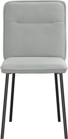 vidaXL Καρέκλες Τραπεζαρίας 6 τεμ. Αν. Γκρι Βελούδινες