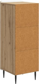 vidaXL Πλαϊνό γραφείο Artisan Δρυς 34,5 x 33 x 92 εκ.