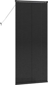 vidaXL Βενετσιάνικες Ρόδες Μαύρο 175 x 75 εκ Αλουμίνιο