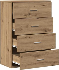 vidaXL Πλαϊνό γραφείο Artisan Oak 60 x 31 x 84 εκ. Επεξεργασμένο ξύλο