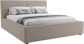 Επενδυμένο κρεβάτι Santos-Silver Gray-140 x 200