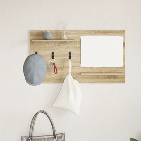 vidaXL Τοίχου Κρεμάστρα Sonoma Oak 90 x 10 x 50 εκ Επεξεργασμένο ξύλο