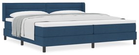 vidaXL Κρεβάτι Στραγγαλιστή με Στρώμα Μπλε 200x200 εκ Υφάσματος