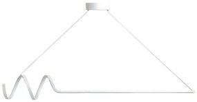 Φωτιστικό Οροφής - Ράγα Waterwave 166PRG1209 120x20x80cm Led 24-36W 4000K White Opviq