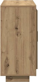 vidaXL Μπουφές Αρτισιανή Δρυς 92x35x75 εκ. από Επεξεργασμένο Ξύλο