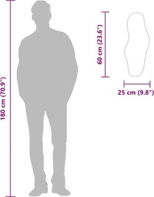 vidaXL Καθρέφτης Τοίχου Χρυσός 60x25 εκ.