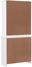 vidaXL Ντουλάπι ALTA Λευκό 77 x 35 x 165 εκ. από Μασίφ Ξύλο Πεύκου