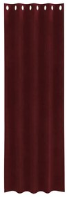 vidaXL Κουρτίνες με κουρτίνες 2 pcs Μπορντό 140 x 260 cm Βελούδο