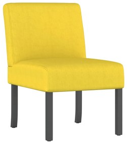 vidaXL Πολυθρόνα Ανοιχτό Κίτρινο Υφασμάτινη