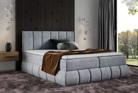 Επενδυμένο κρεβάτι Venezia-Gkri-120 x 200