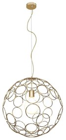 Φωτιστικό Οροφής Κρεμαστό HL-3589-M 77-4086 Aline Gold Φ60 Homelighting Metal