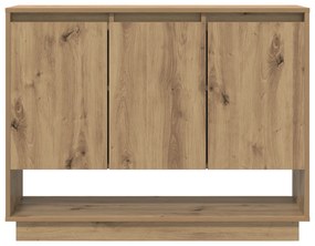 vidaXL Πλαϊνό γραφείο artisan δρυς 97 x 29 x 75 εκ. Επεξεργασμένο ξύλο