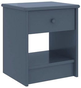 vidaXL Κομοδίνα 2 τεμ. Ανοιχτό Γκρι 35x30x40 εκ. Μασίφ Ξύλο Πεύκου