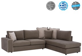 ΚΑΝΑΠΕΣ ΔΕΞΙΑ ΓΩΝΙΑ ΥΦΑΣΜΑ ΑΛΕΚΙΑΣΤΟ ΚΑΦΕ ΜΠΕΖ 270x225x90Yεκ.FB93255.03R 0516524