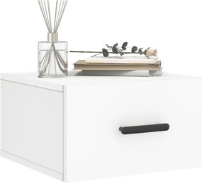 vidaXL Κομοδίνο Επιτοίχιο Λευκά 35 x 35 x 20 εκ.