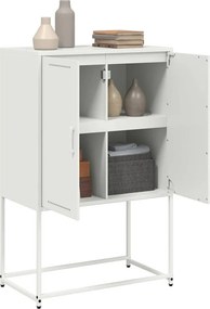 vidaXL Ραφιέρα Λευκή 68,5x38,5x107 εκ. από Ατσάλι