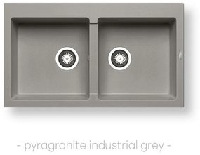 Kitchen Sink Pyragranite Athlos 86x50 cm 2B Industrial Grey