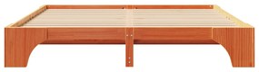 vidaXL Σκελετός Κρεβατιού Κερωτό Καφέ 180x200 cm Στερεό Ξύλο Πεύκου