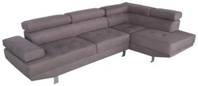 Γωνιακός Καναπές Delfie Αριστερή Γωνία σε Γκρί 260x163x72 εκ. 260x163x72 εκ.