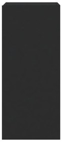 Έπιπλο Τοίχου Τηλεόρασης με LED Μαύρο 30,5x35x70 εκ. - Μαύρο