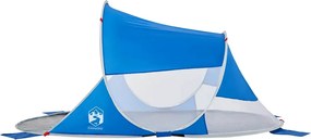 vidaXL Σκηνή Παραλίας Pop Up Μπλε Αζούρ Αδιάβροχη